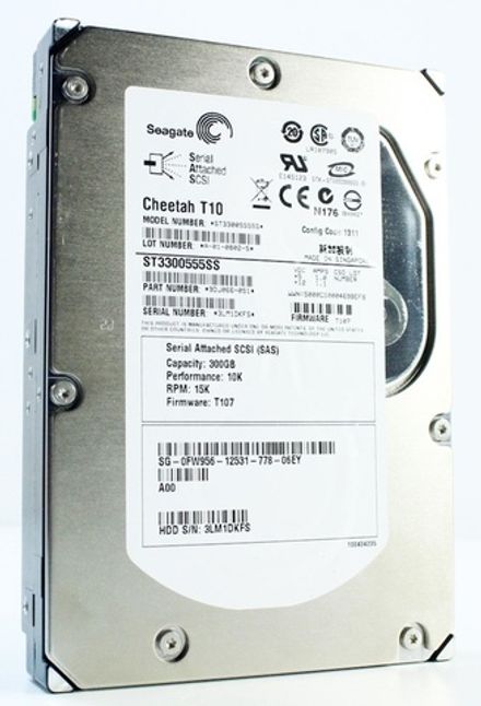 Жесткий диск Seagate SAS T10 300Gb (U300/15000/16Mb) SAS 3,5 ST3300555SS