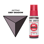 AK Interactive Grey Shadow Quick Gen - контрастная акриловая краска, 18 мл