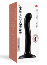 Черный фаллоимитатор-насадка Strap-On-Me P&G spot Dildo size S - 16,4 см. (Цвет: черный)