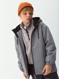 Куртка Softshell демисезонная "Серый меланж" 7+