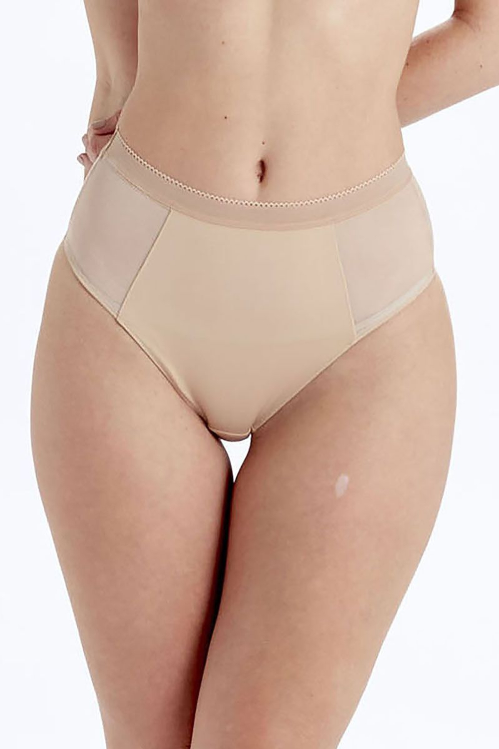 Высокие трусики Naturals High Waisted Brief (Размер: M) (Цвет: грязно-розовый)