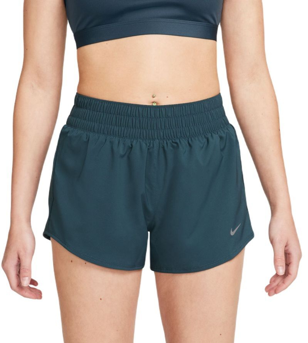 Женские Шорты теннисные Nike Dri-Fit One 3in Short - зеленый