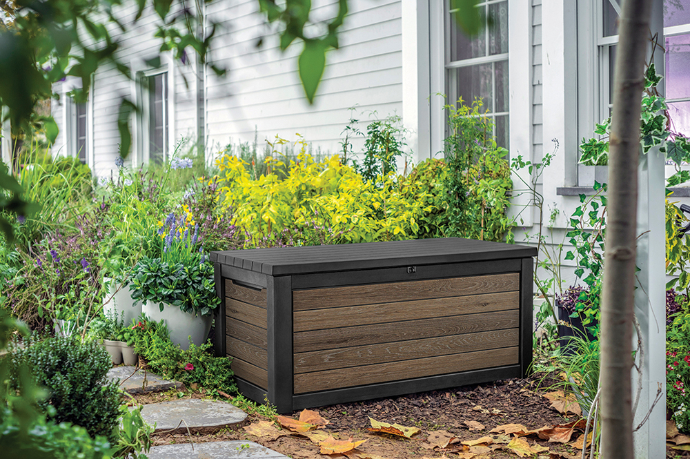 Пластиковый сундук Keter Deco Deck 630 л brown