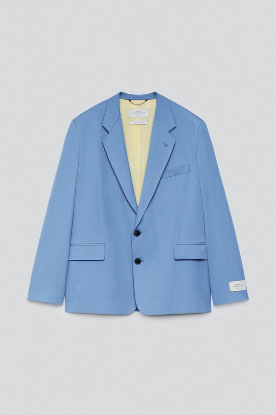 ZARA X BAISI GUADAGNINO КОСТЮМНЫЙ БЛЕЙЗЕР, СИНИЙ