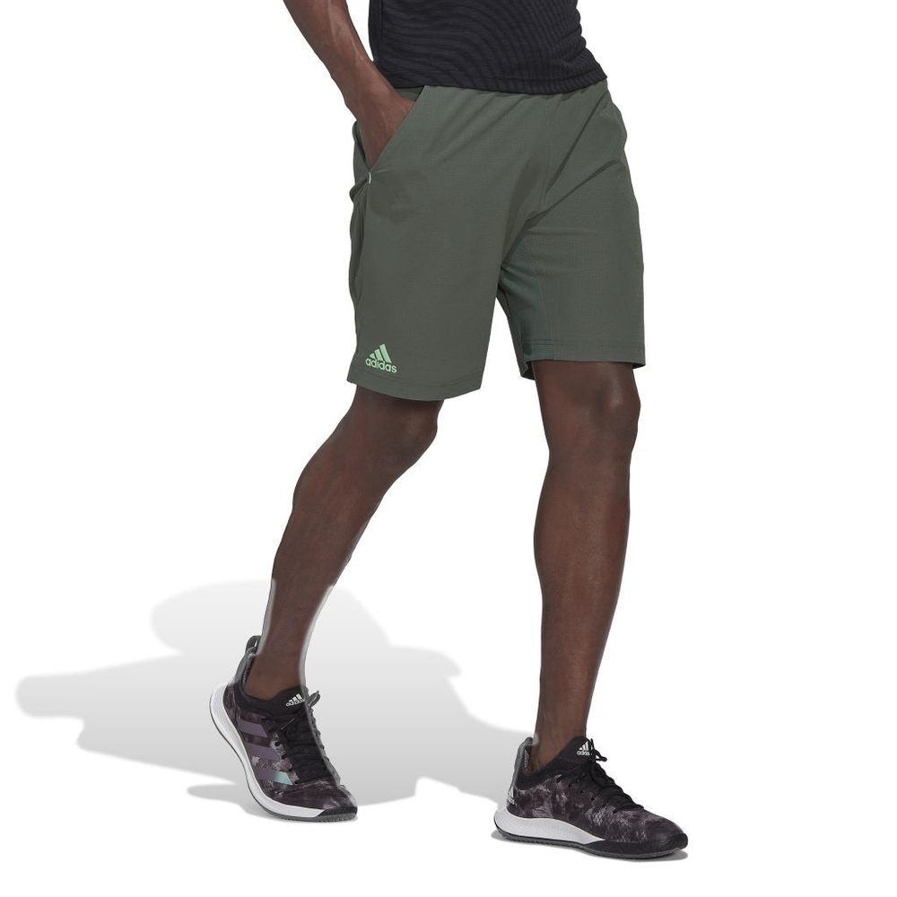 Мужские теннисные шорты Adidas Ergo Tennis Shorts 9" M - green oxide