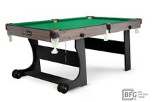 Бильярд BFG Compact Light 5 (Анкор+черный) (Пул, анкор/черный (ЛДСП), ЛДСП_16, Euro Pro 50 ш1.98м Yellow green, Х/б сетка)