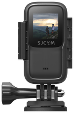 Экшн камера SJCam C200 черная с креплением, цифровым стабилизатором, водонепроницаемая 4K Ultra HD на шлем, голову, грудь, велосипед