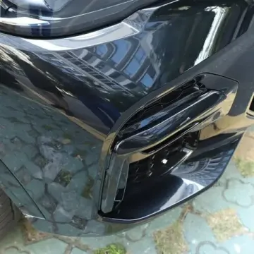 Чёрные накладки на рамки ПТФ BMW X5 G05 2019-2023