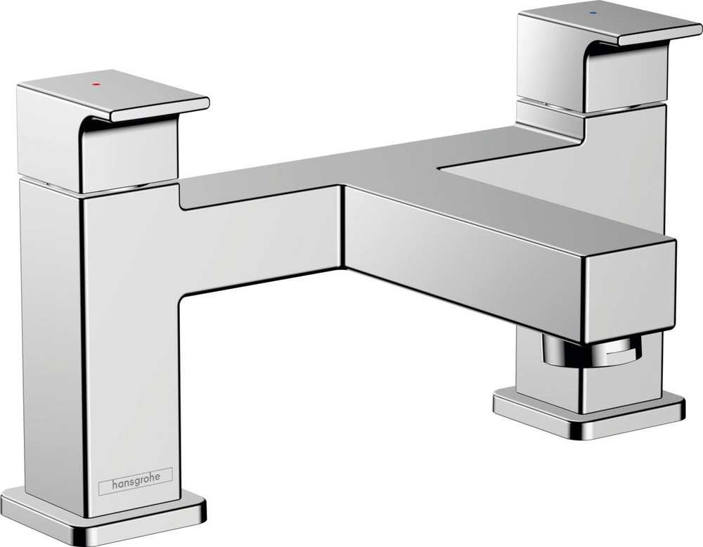 Смеситель на борт ванны Hansgrohe Vernis Shape на край ванны, на 2 отверстия 71452000