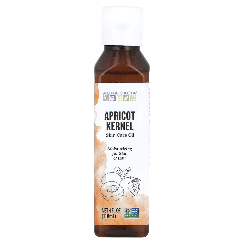 Aura Cacia, Масло для ухода за кожей, косточки абрикоса, 118 мл (4 жидк. унц.)