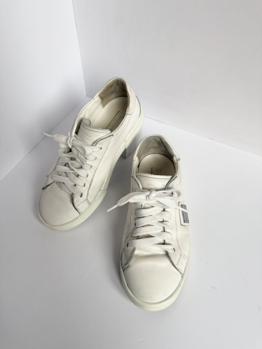 Кожаные кеды Dolce & Gabbana, 35