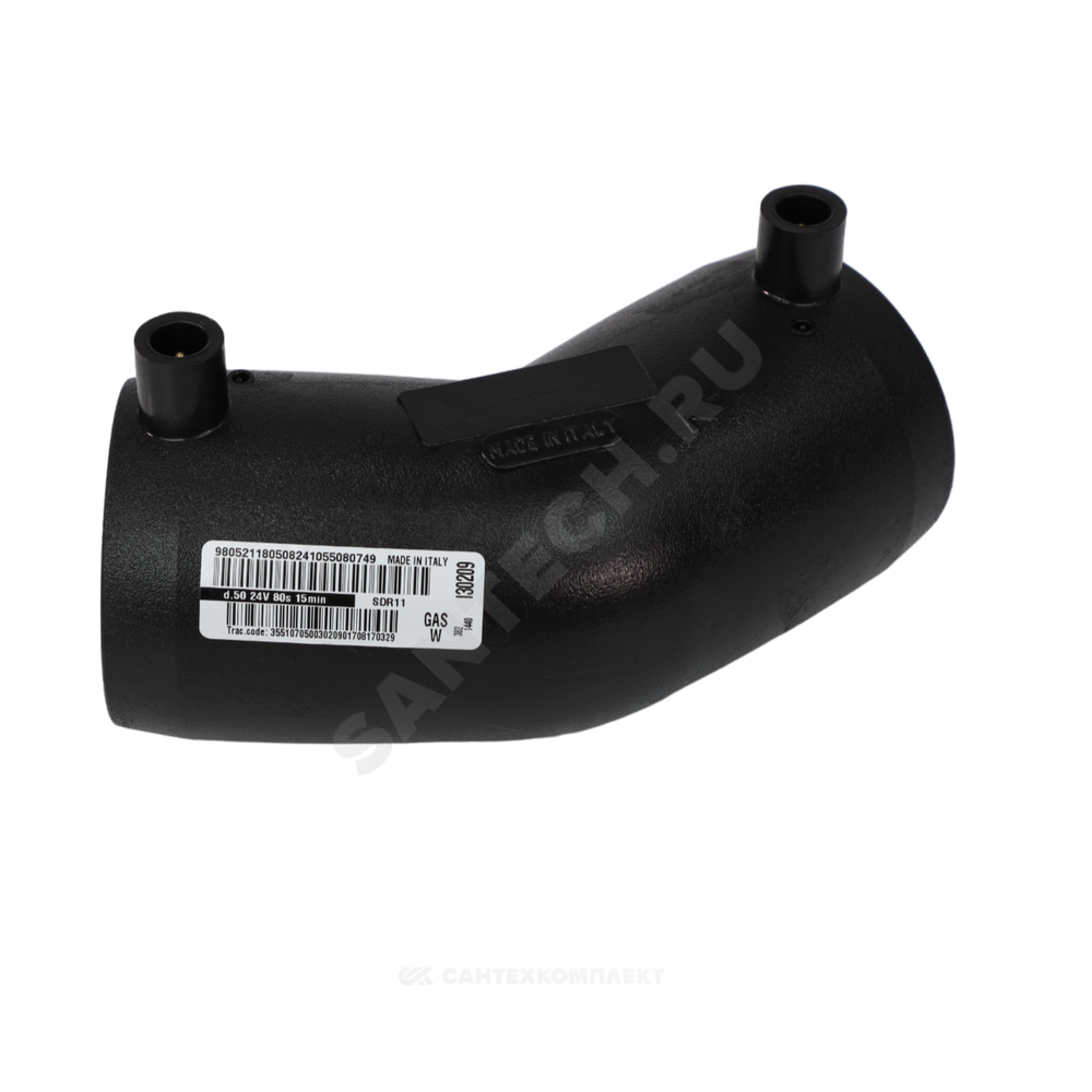 Отвод электросварной ПЭ100 Дн 50х90гр Ру16 SDR11 SMART JOINT EFL950A