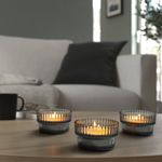 Набор свечей IKEA GLIMMA (ГЛИММА), Белый, 9 часов, 24 шт
