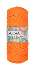 Пряжа Arachna Cord Bright / уп.3 мот. по 210г, 100м, 503 оранжевый неон