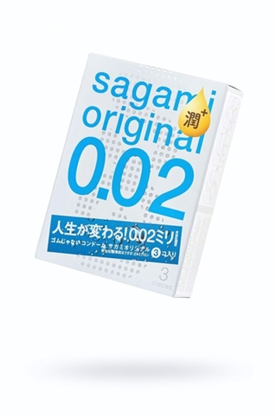 Презервативы Sagami Original 0.02 Extra Lub полиуретановые №3