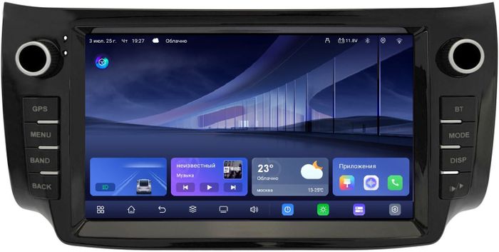 Магнитола для Nissan Sentra/Sylphy B17 2012-2023, Tiida 2015 - Kuberg QLed+2K, Android 14, TS105, Быстрейшая, CarPlay, SIM-слот