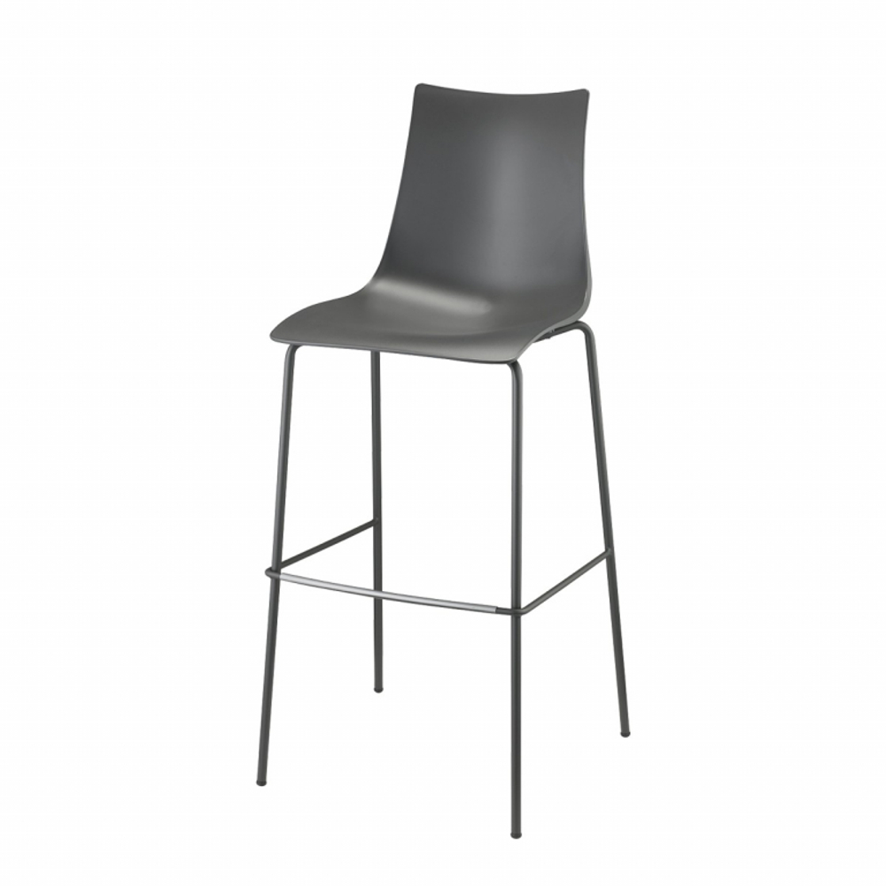 Стул барный пластиковый Scab Design Zebra Technopolymer, антрацит