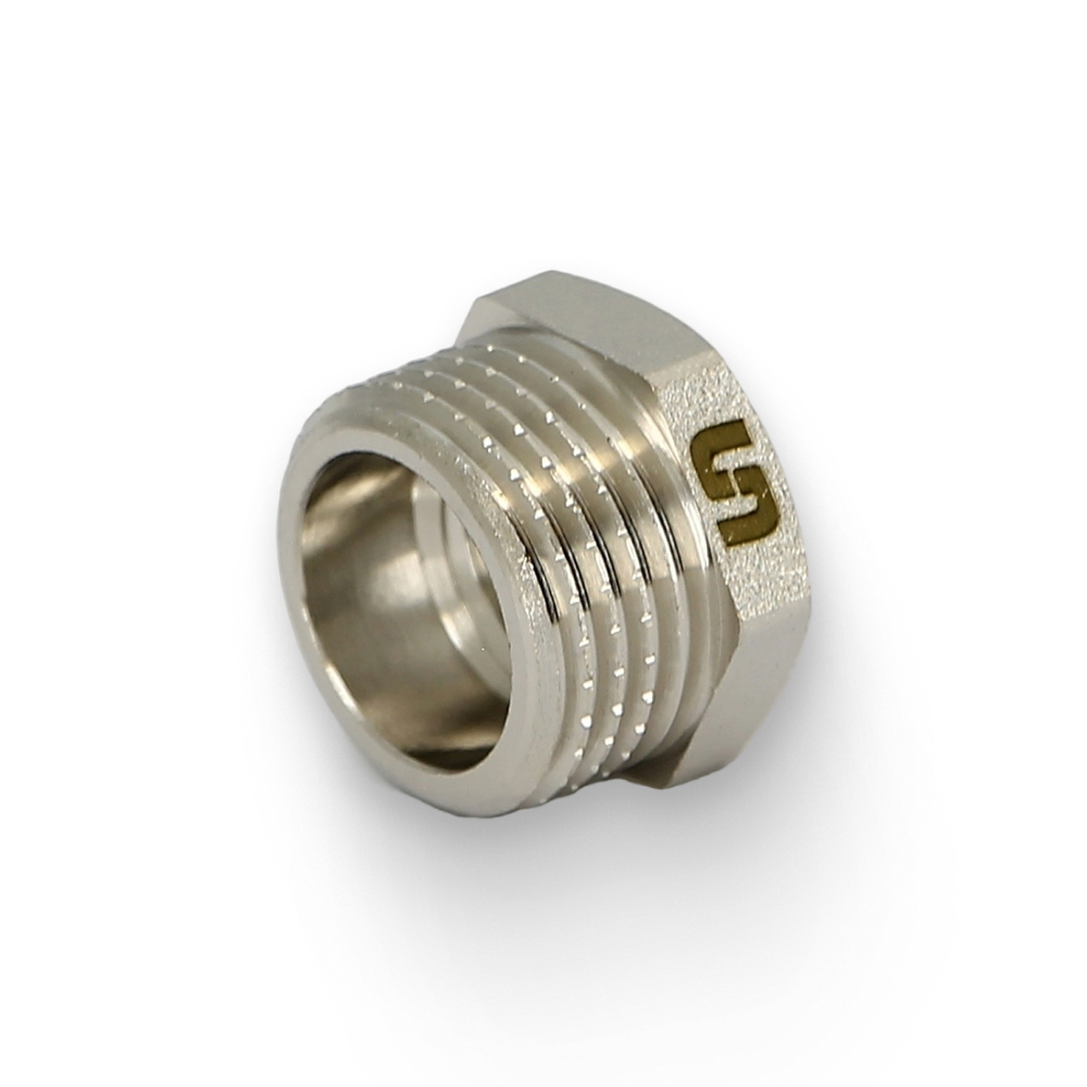 Футорка НВ 1/2" х 1/4", никелированная