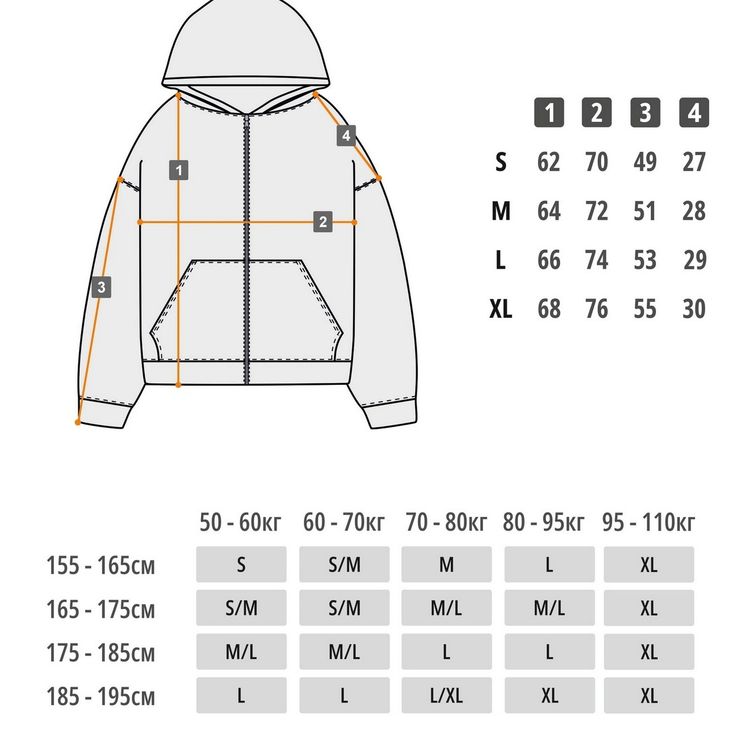 Худи UNIFORM HEAVY ZIP UNF, графит