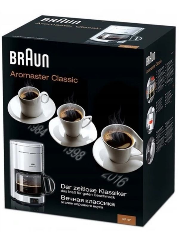 Капельная кофеварка Braun Aromaster Classic KF 47/1 WH