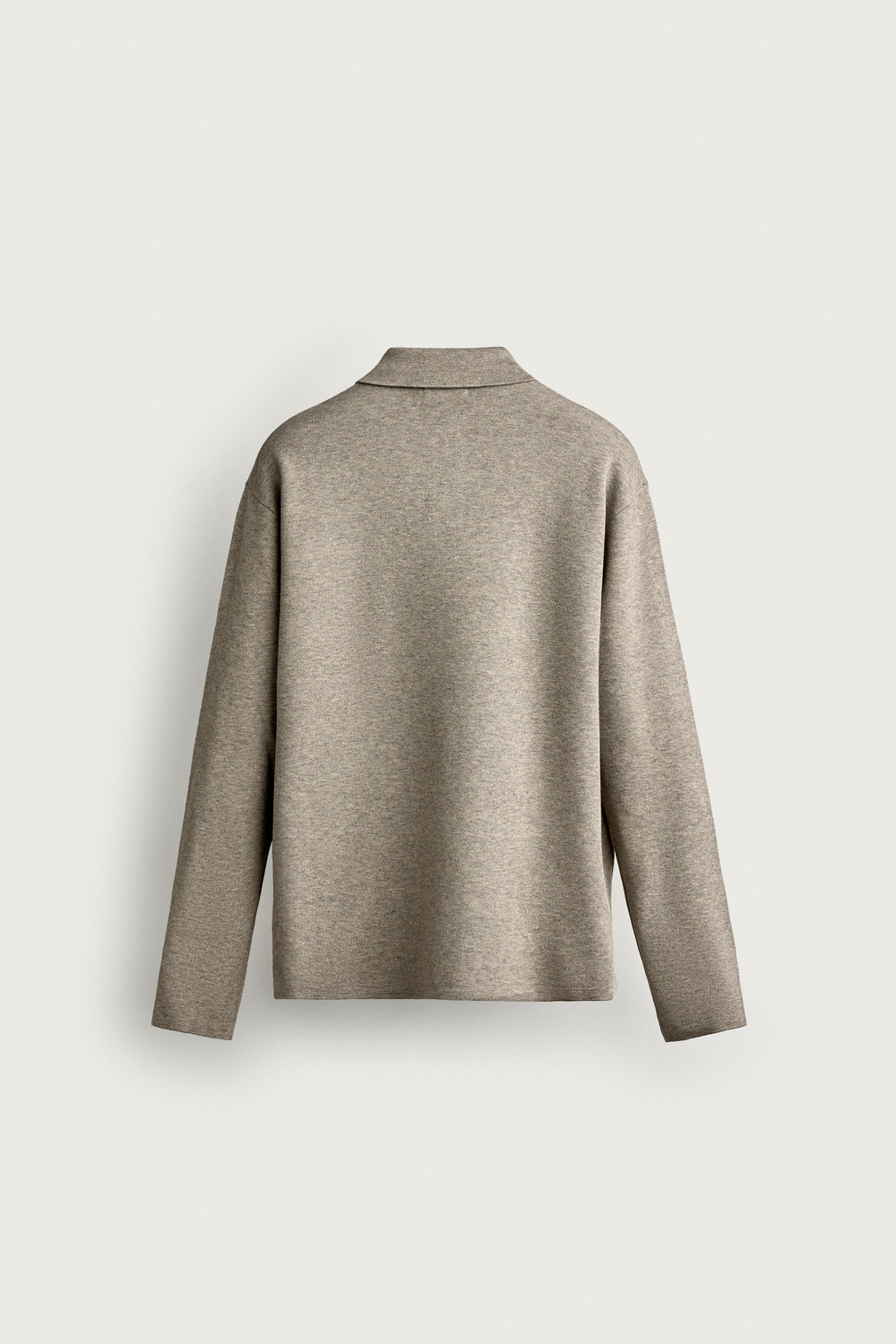 ZARA ТРИКОТАЖНОЕ ПОЛО, РЫЖЕВАТО-КОРИЧНЕВЫЙ