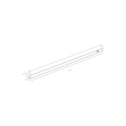Линейный светодиодный светильник ЭРА LLED-02-12W-4000-MS-W 12Вт 4000K L874мм с датчиком движения | Бытовые светодиодные линейные светильники