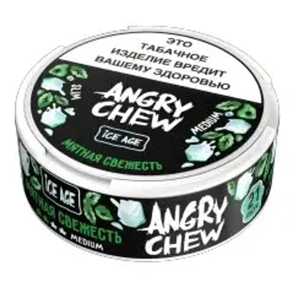 Angry Chew Slim Medium 12гр. Жевательный табак с ароматом мятной свежести (М)