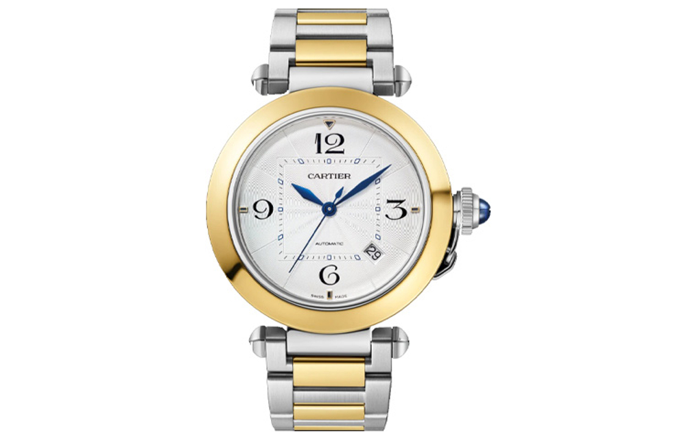 CARTIER PASHA DE Automatic Mechanical Movement Women"s Watch 41mm White Dial Stainless Steel Case