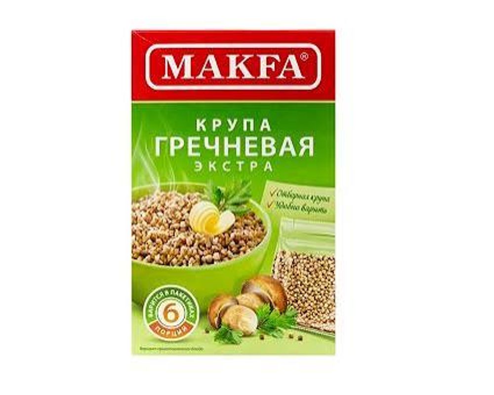 Крупа Макфа Гречневая зеленая 400г