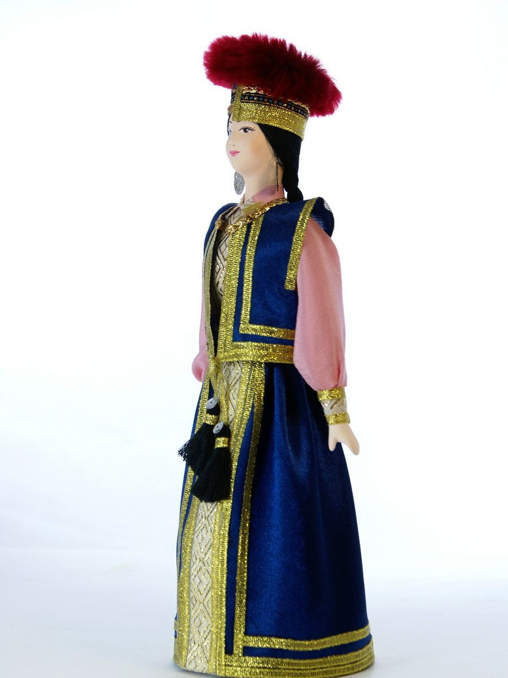 Кукла фарфоровая коллекционная Калмычка