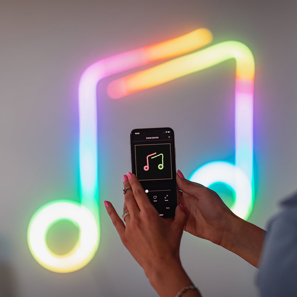 Светодиодная лента Twinkly Flex 200 RGB LED 2 м IP20 Wi-Fi Bluetooth White