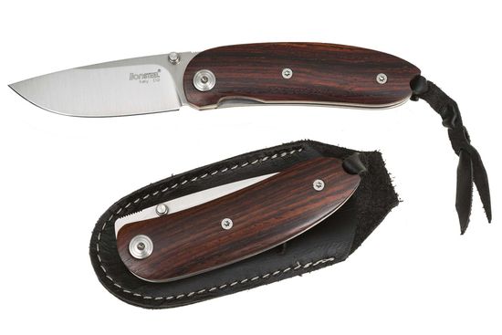 Складной нож Lion Steel "MINI" L/8210 ST c клинком из стали D2, рукоять дерево (Сантос)