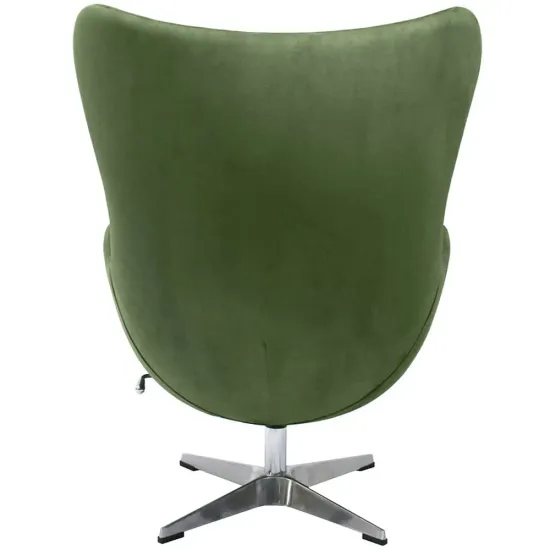 Кресло EGG STYLE CHAIR зеленый, искусственная замша