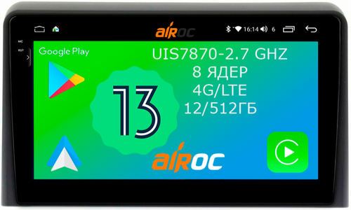 Магнитола для Hyundai Sonata 2017-2019 (LF) - Airoc 2K AU-2020 на Android 13, Быстрейшая, SIM-слот