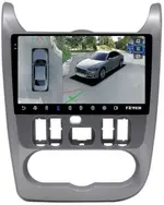 Магнитола для Renault Logan 1 2009-2014, Sandero 1 2010-2014 - Teyes CC3-2K-360 на Android 10, Быстрая, 2K QLED, CarPlay, 4G SIM-слот, 4 камеры в комплекте