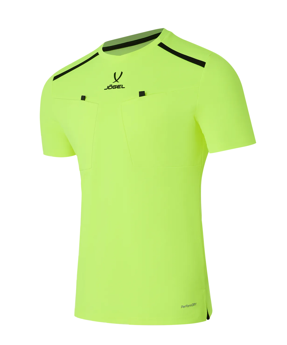 Футболка судейская DIVISION PerFormDRY Referee Tee, желтый неон