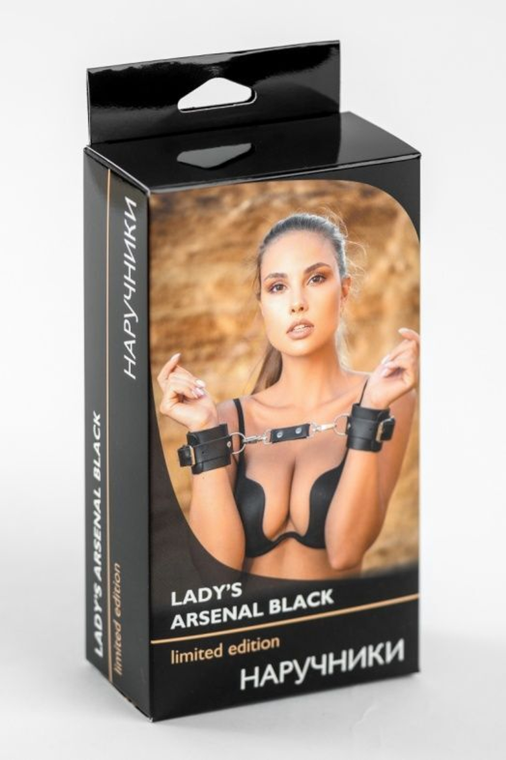 Черные кожаные наручники Ladys Arsenal