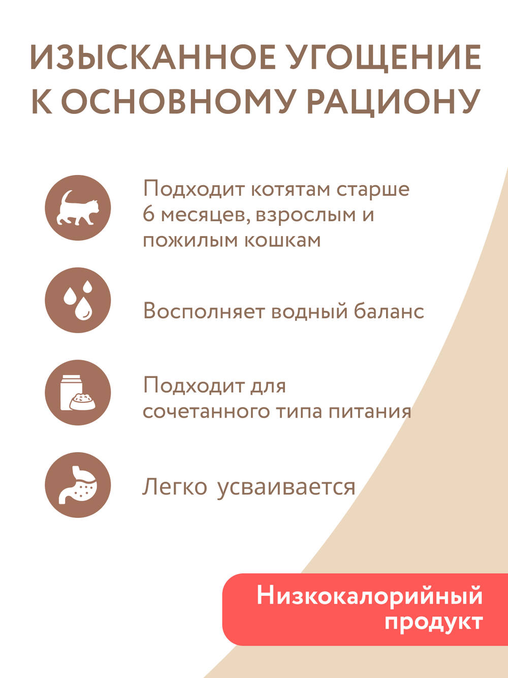 Влажный дополнительный корм Мнямс На каждый день для кошек и котят старше 6 месяцев "курица с лососем в нежном желе" 80 г