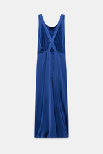 АТЛАСНОЕ ПЛАТЬЕ СО СБОРКАМИ — ZW COLLECTION — ZARA