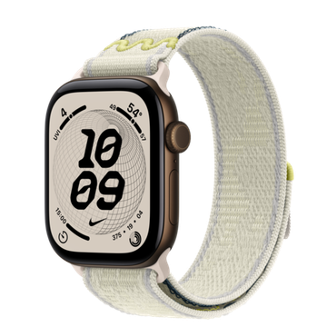 Умные часы Apple Watch Series 12 GPS + Cellular 42mm Darkbronze Aluminum Case with Chalk Calm Nike Sport Loop One Size (Fits Most)
