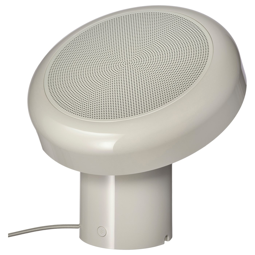 IKEA BLOMPRAKT  (ИКЕА БЛОМПРАКТ)  -  Лампа с Bluetooth-колонкой - бежевая
