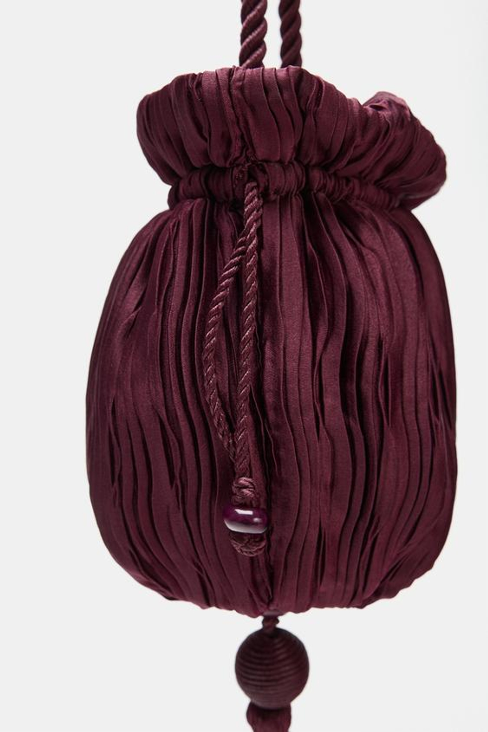 ZARA СУМКА-КИСЕТ С БАХРОМОЙ — ZW COLLECTION, ЛИЛОВЫЙ
