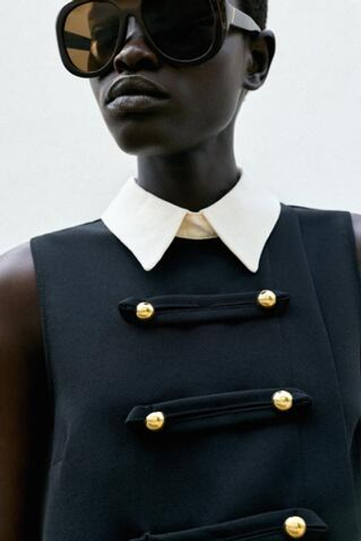 КОРОТКОЕ ПЛАТЬЕ С ДЕКОРАТИВНЫМИ ЗАСТЕЖКАМИ — ZARA