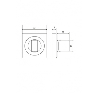 Ручка поворотная BASARA BK 0605 MBP черный матовый