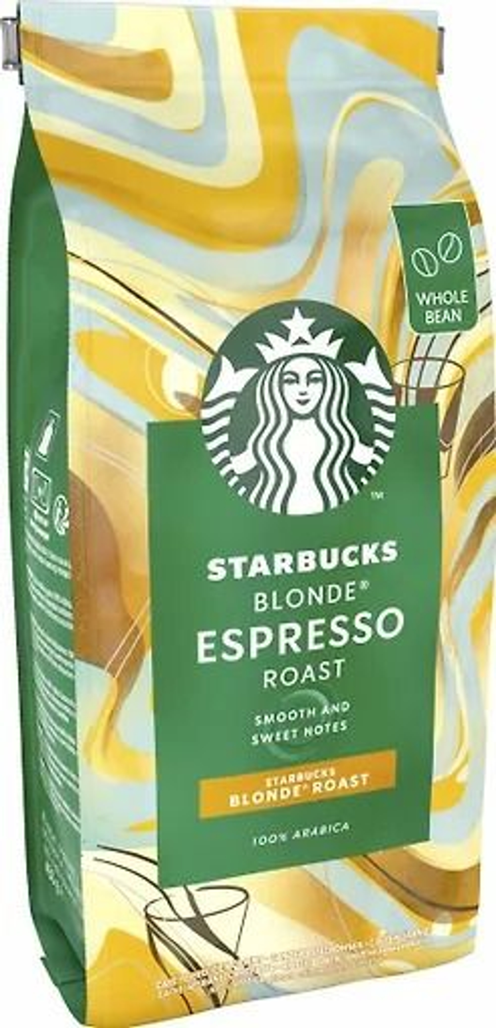 Starbucks Кофе в зернах Blonde Espresso Roast, 450 г, срок годности 02.2027
