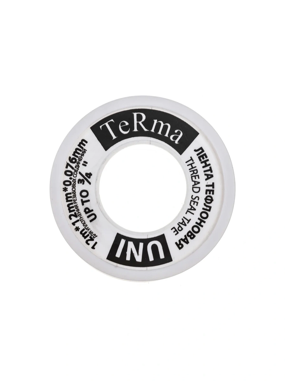 ФУМ лента Terma UNI 3/4", 12 м х 12 мм х 0.076 мм 20151