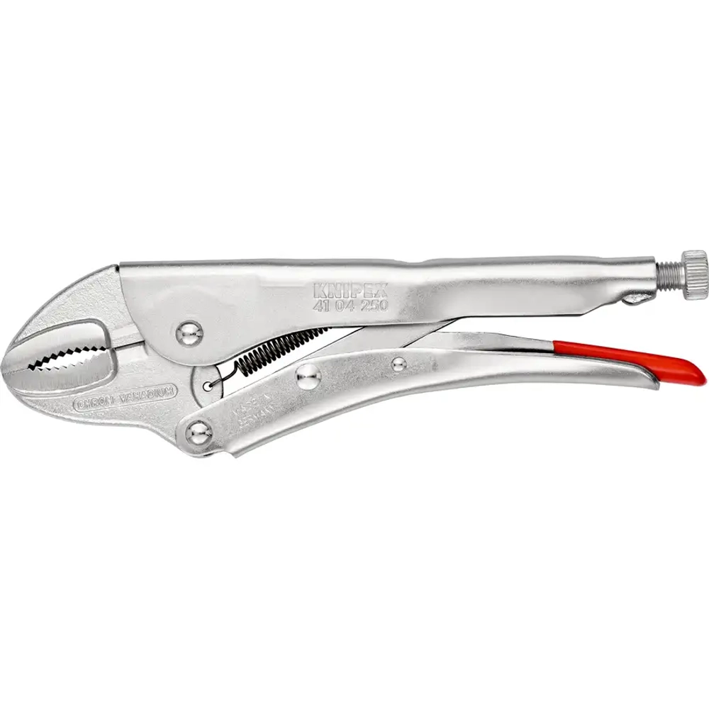 Клещи зажимные никелирование 250 мм Knipex 41 04 250