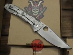 Нож Spyderco Nirvana V.2026 STONEWASH - рукоять титан, сухарь, керамика в осевом C199TISW