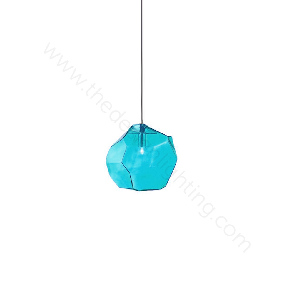 Pendant design lamp Ice Cube by Lasvit (Blue)
