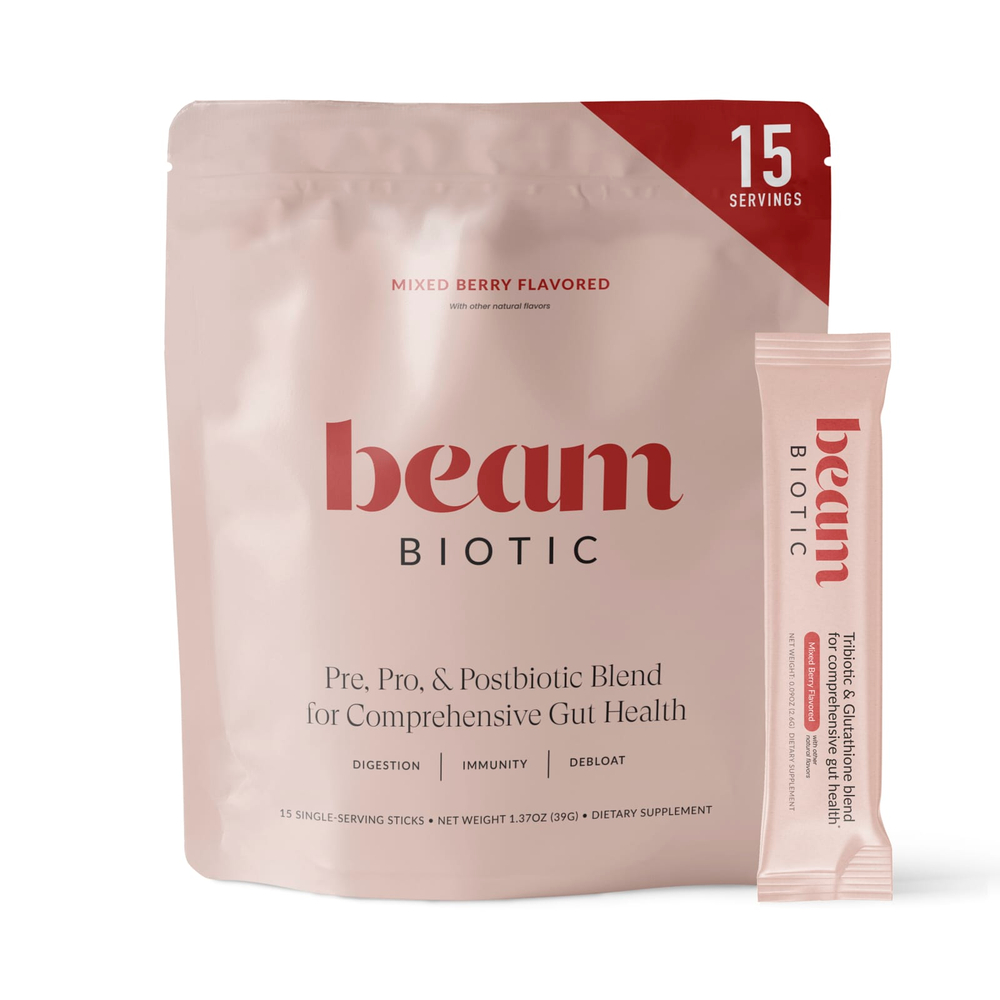 Beam, Biotic, ягодное ассорти, 15 стик-пакетов по 2,6 г (0,09 унции)